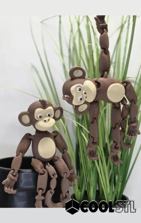 Articulated Monkey STL – 3D Printable