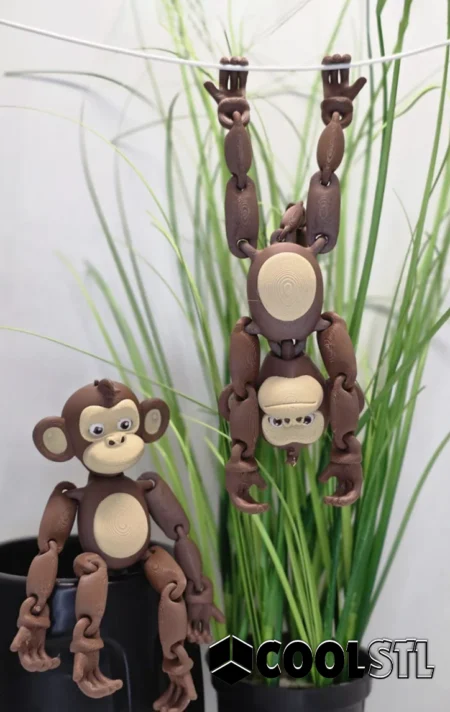 Articulated Monkey STL – 3D Printable