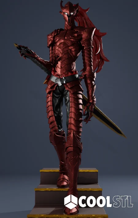 Igris STL – 3D Printable Shadow Knight Figure from Solo Leveling