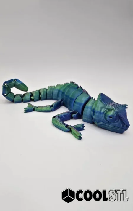 Flexi Chameleon STL – 3D Printable