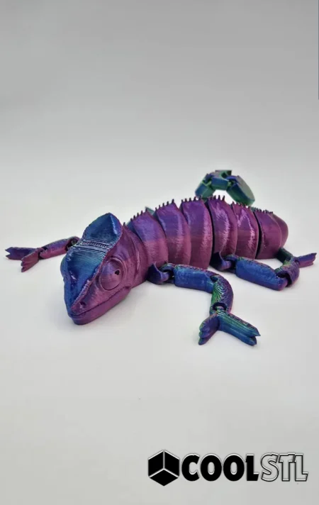 Flexi Chameleon STL – 3D Printable