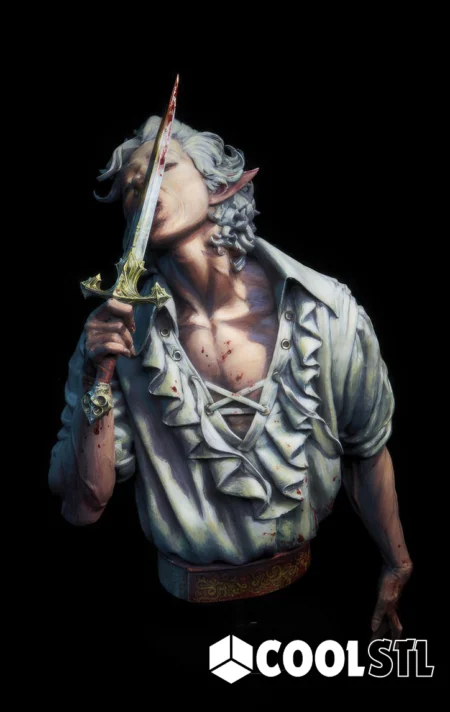 Astarion Baldurs Gate Passionate Assassin Bust 3D Printer