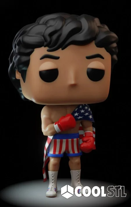 Funko Pop Rocky Balboa STL – 3D Printable