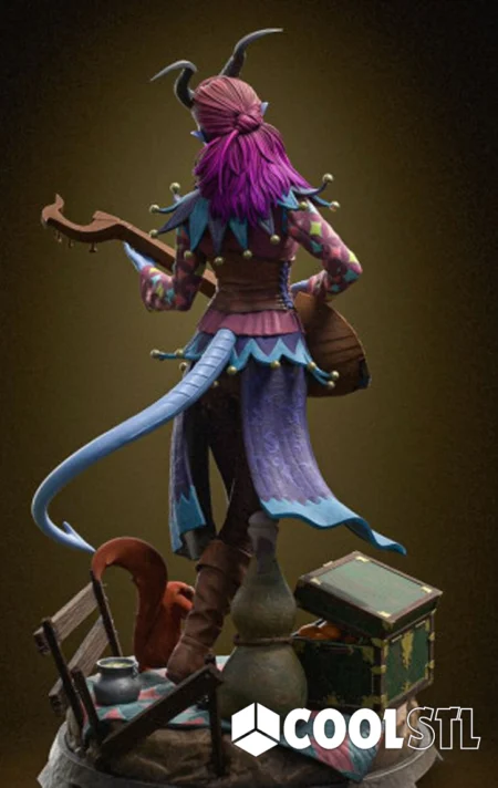Alfira STL – Baldur’s Gate 3 3D Printable Bard Figure