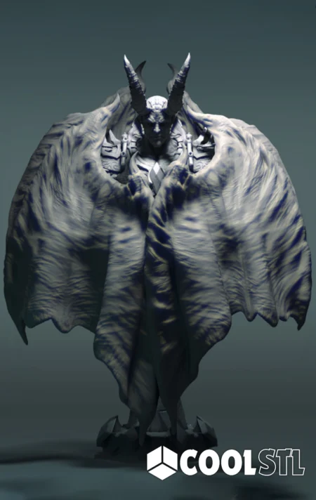 Lucifer Dreadlord STL – 3D Printable Demonic Warlord Fantasy Figure