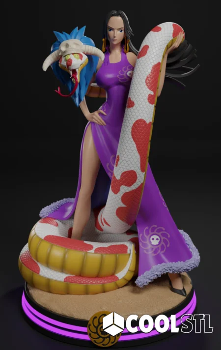 Boa Hancock STL – 3D Printable One Piece Empress Figurine