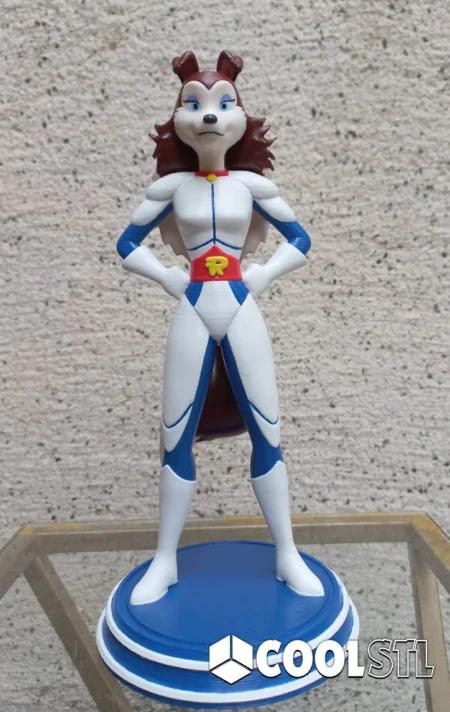 Colleen STL – 3D Printable Road Rovers Heroic Hound Figurine