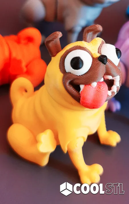 Naughty Pug Dog STL – 3D Printable Figurine by BoxSkull