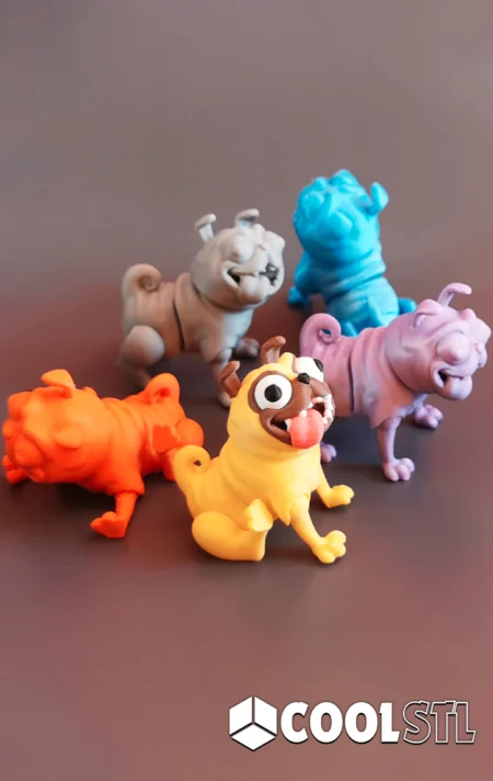 Naughty Pug Dog STL – 3D Printable Figurine by BoxSkull