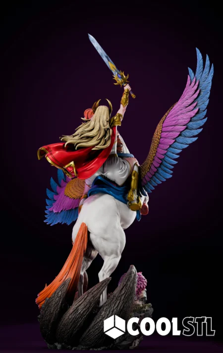 She-Ra & Swift Wind STL – Princess of Power 3D Printable Figurine