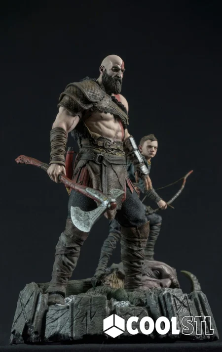 Kratos and Atreus STL Files
