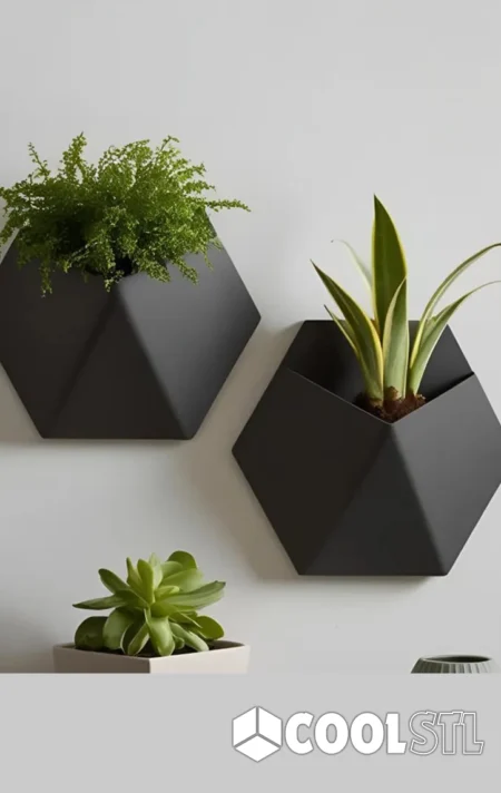 Classic Triangular Pot STL – Geometric 3D Printable Planter Design