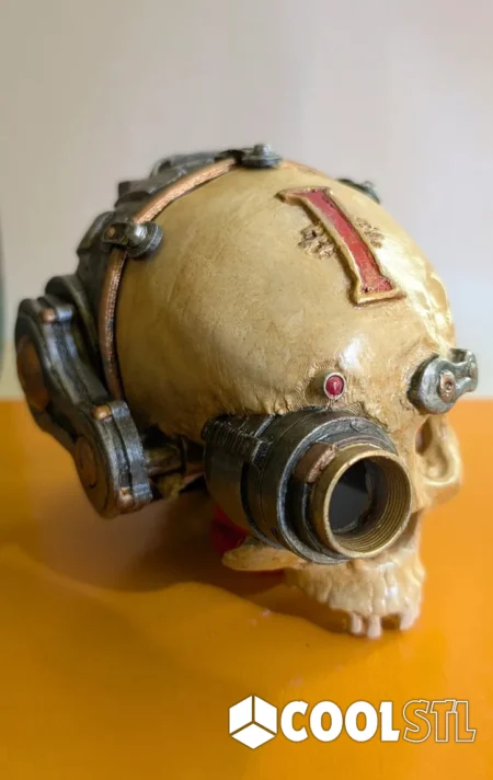 Servo Skull STL – 3D Printable Grimdark Gothic Cyber-Relic