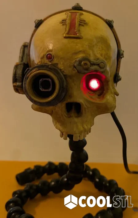 Servo Skull STL – 3D Printable Grimdark Gothic Cyber-Relic