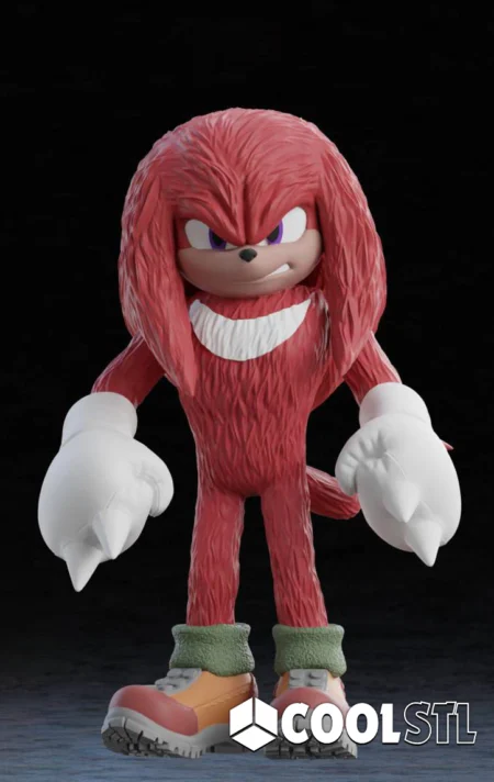 Knuckles STL – 3D Printable Guardian of the Master Emerald