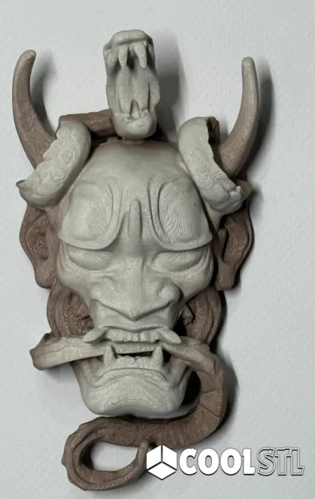 Serpent Mascara STL – Mystical 3D Printable Mask with Snake Design