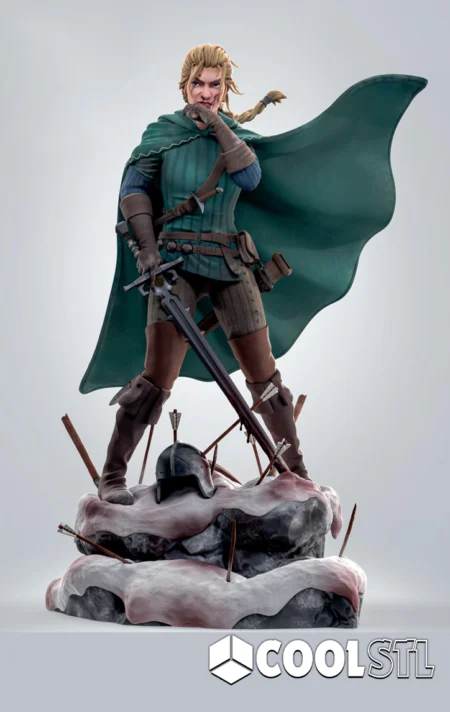 Queen Meve STL – 3D Printable Fantasy Warrior Queen Model