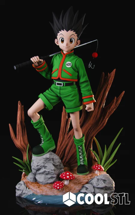 Gon Freecss Fishing STL – 3D Printable Fanart Model