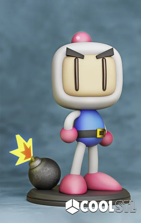 Bomberman STL – 3D Printable Retro Game Figure