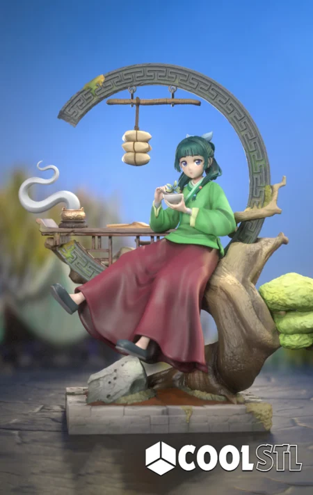 Maomao STL – 3D Printable Heroic Cat Figure