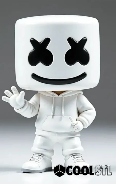 Marshmello STL – 3D Printable DJ & EDM Icon Figure