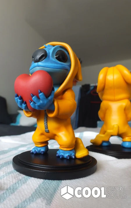 Valentine Stitch STL – 3D Printable Love-Themed Disney Figure