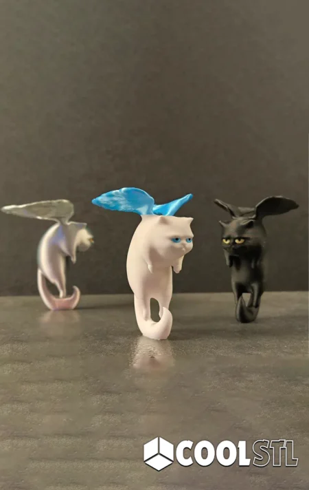 Grumpy Cat Angel STL – 3D Printable Meme Tribute Figure