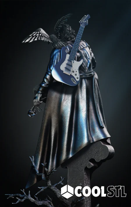 The Crow on Cross STL – 3D Printable