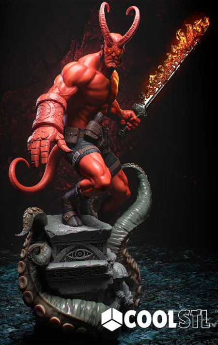 Hellboy Fire Sword STL – 3D Printable