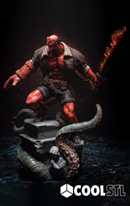 Hellboy Fire Sword STL – 3D Printable