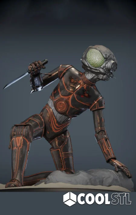 4-LOM Droid Bounty Hunter STL – 3D Printable