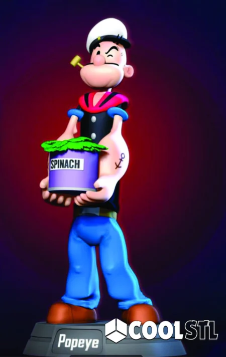 Nlsinh Popeye the Sailor STL – 3D Printable