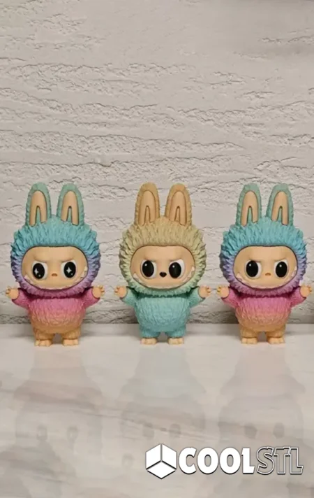 Labubu Rotating Eyes STL – 3D Printable