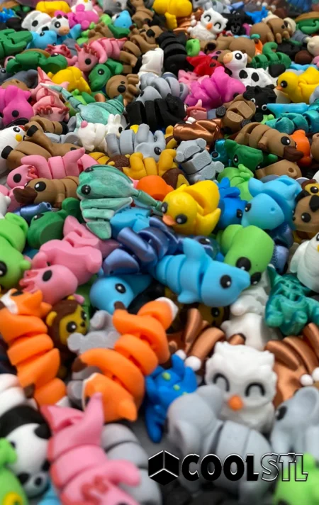 Mini Animals Fidgets STL Pack – 3D Printable