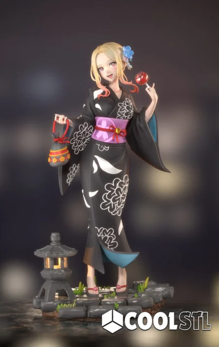 Marin Kitagawa Yukata STL File- 3D Printable (Digital Download)