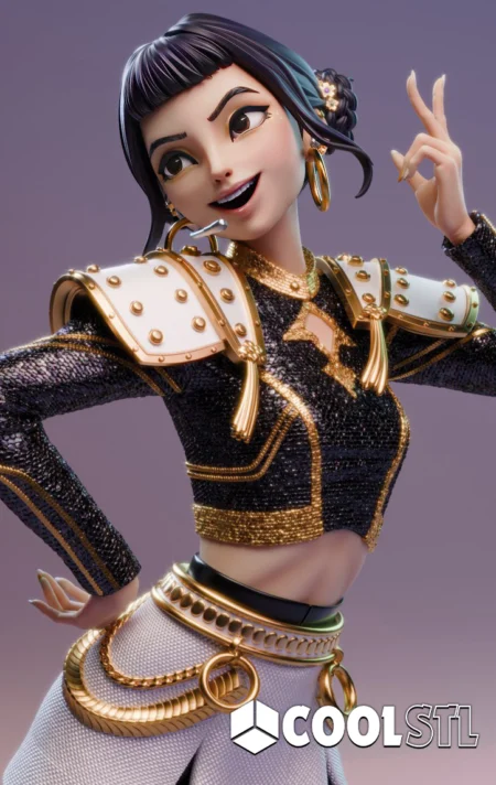 Zoey Golden STL File- 3D Printable (Digital Download)