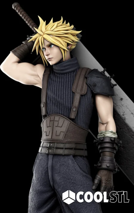 Cloud Strife STL File- 3D Printable (Digital Download)