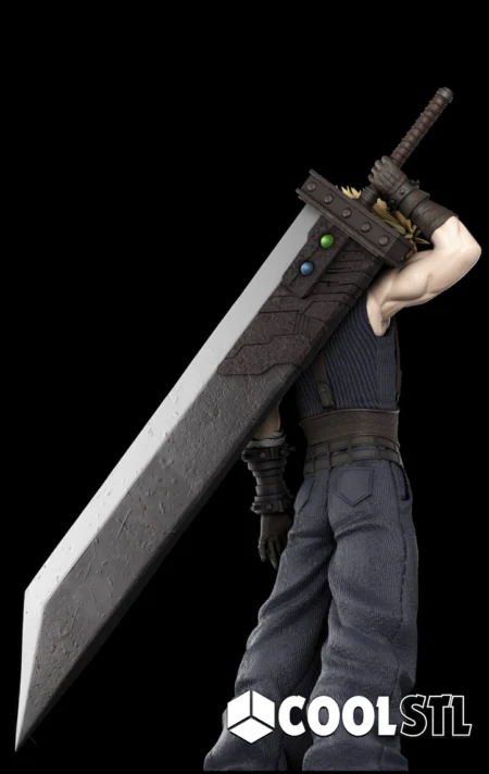 Cloud Strife STL File- 3D Printable (Digital Download)