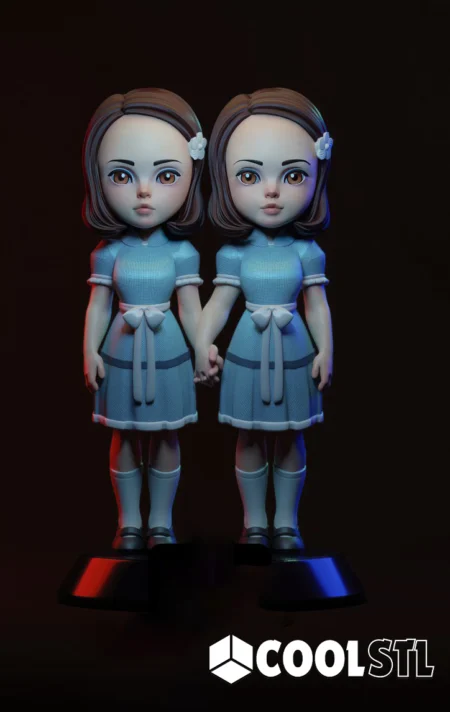 The Shining Sisters Horror STL File- 3D Printable (Digital Download)