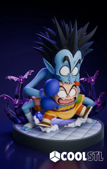 Krilin vs Vampire STL File- 3D Printable (Digital Download)