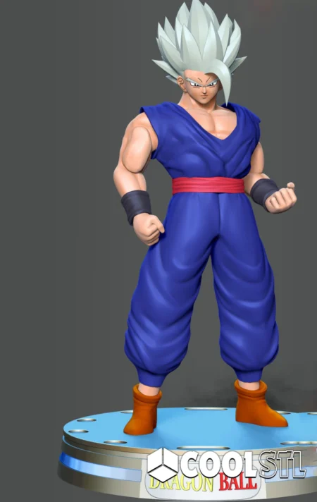 Gohan Beast Blue Shirt STL File- 3D Printable (Digital Download)