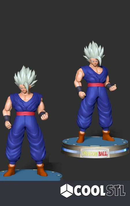 Gohan Beast Blue Shirt STL File- 3D Printable (Digital Download)