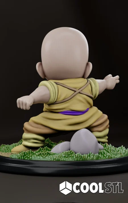 Krillin STL File- 3D Printable (Digital Download)