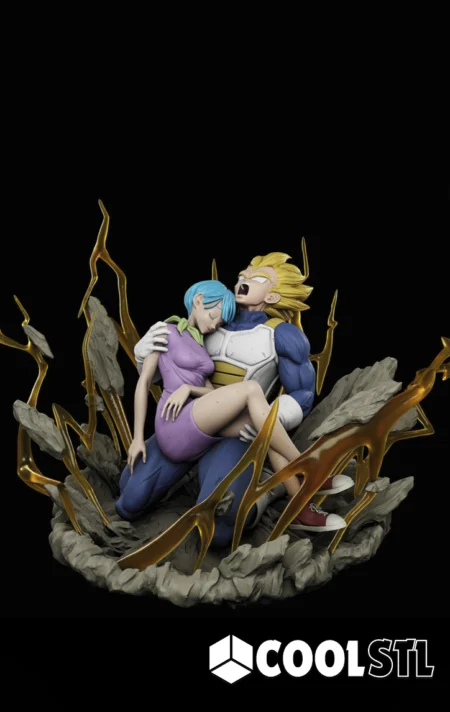 Vegeta and Bulma Death STL File- 3D Printable (Digital Download)