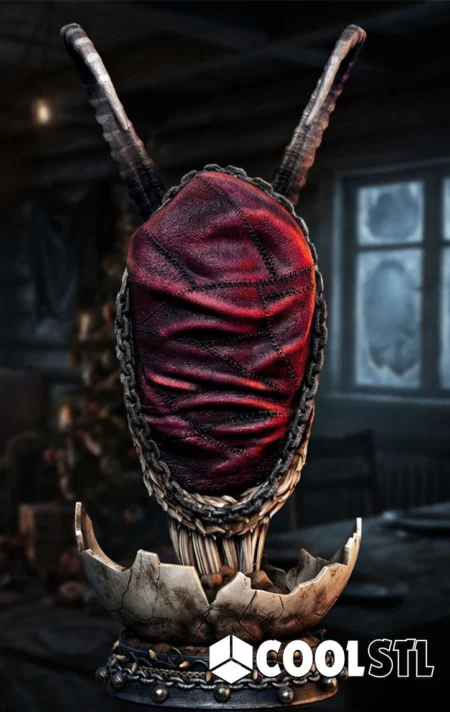 Krampus Portrait Bust STL File- 3D Printable (Digital Download)