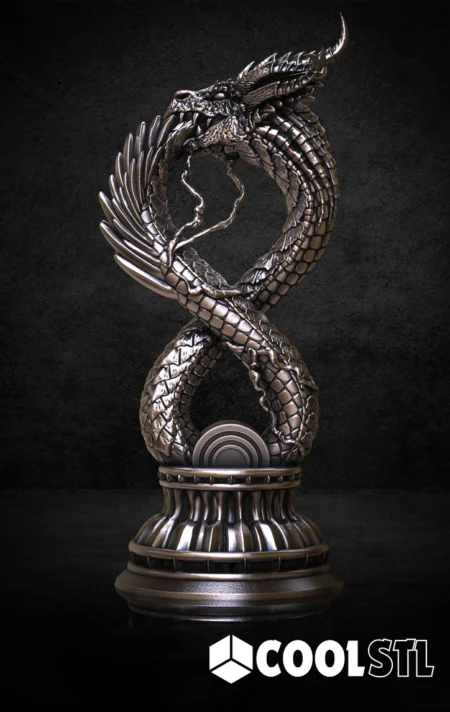 Ouroboros Dragon Cool STL