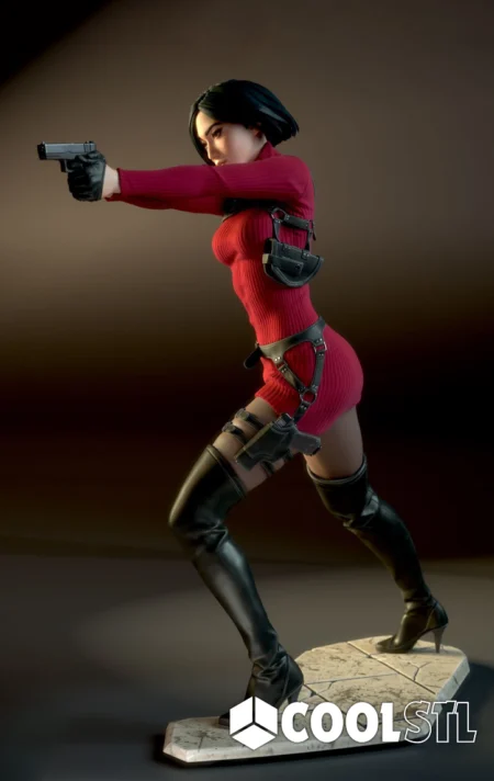 Ada Wong Red Suit Cool STL