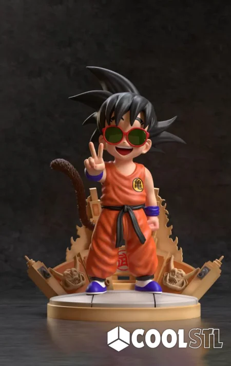 Goku Kid with Sunglasses – Dragon Ball Cool STL