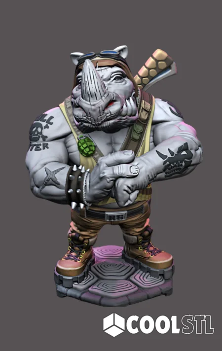 Rocksteady Fanart Cool STL