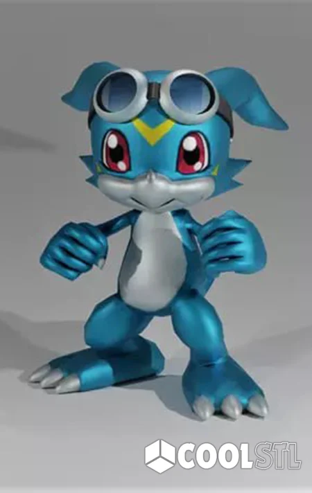 Veemon Dragon Digimon Cool STL